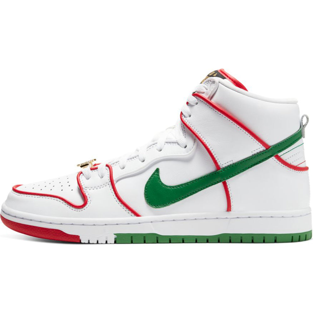 Nike SB P-Rod Dunk High Premium QS white/university red-white-classic green