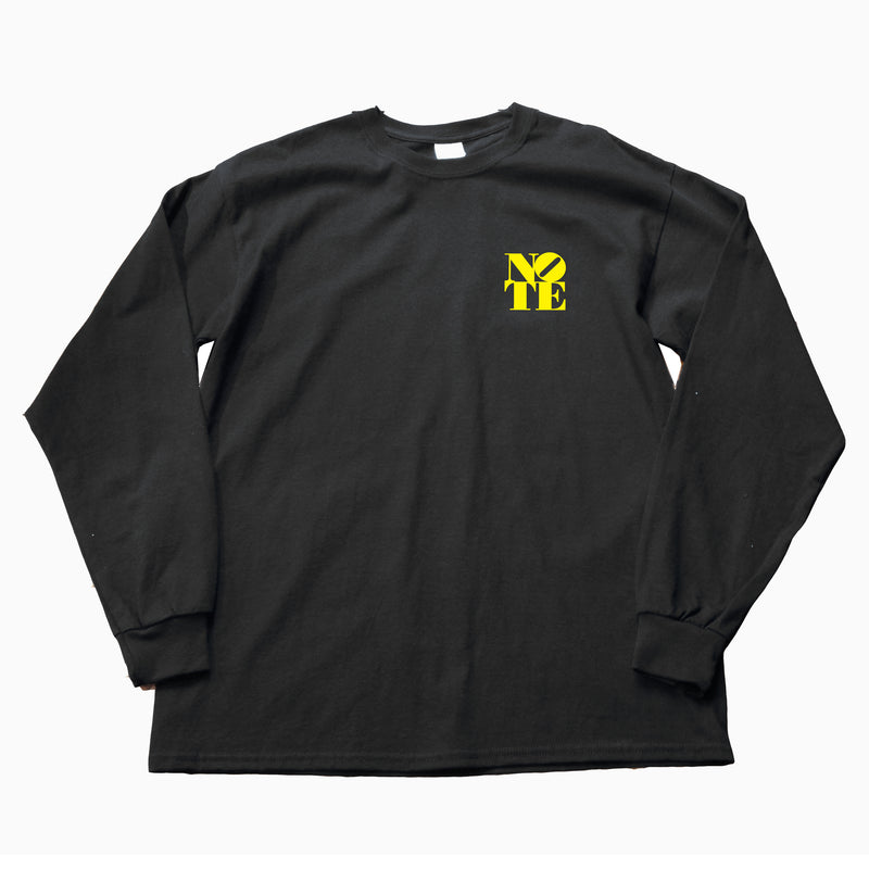 NOTE 15 black long sleeve T shirt
