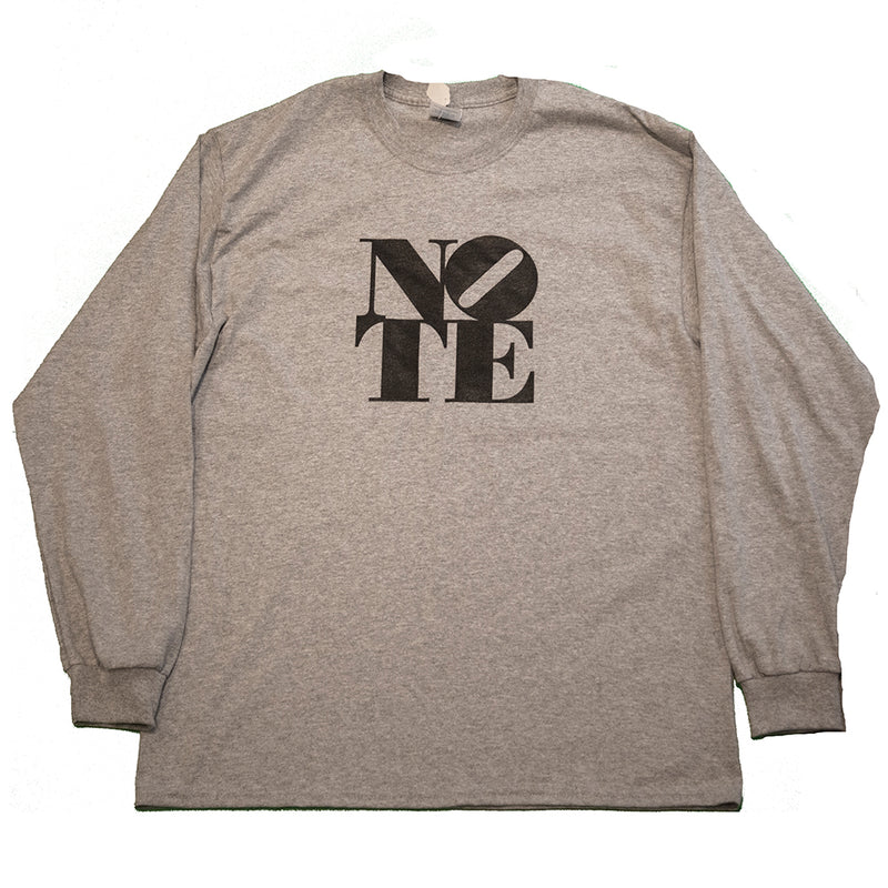 NOTE 7" sport grey/black long sleeve T shirt