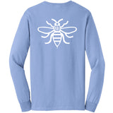 NOTE Bee Back carolina blue/white long sleeve T shirt