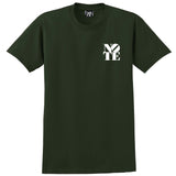 NOTE Bee Back forest green/white T shirt