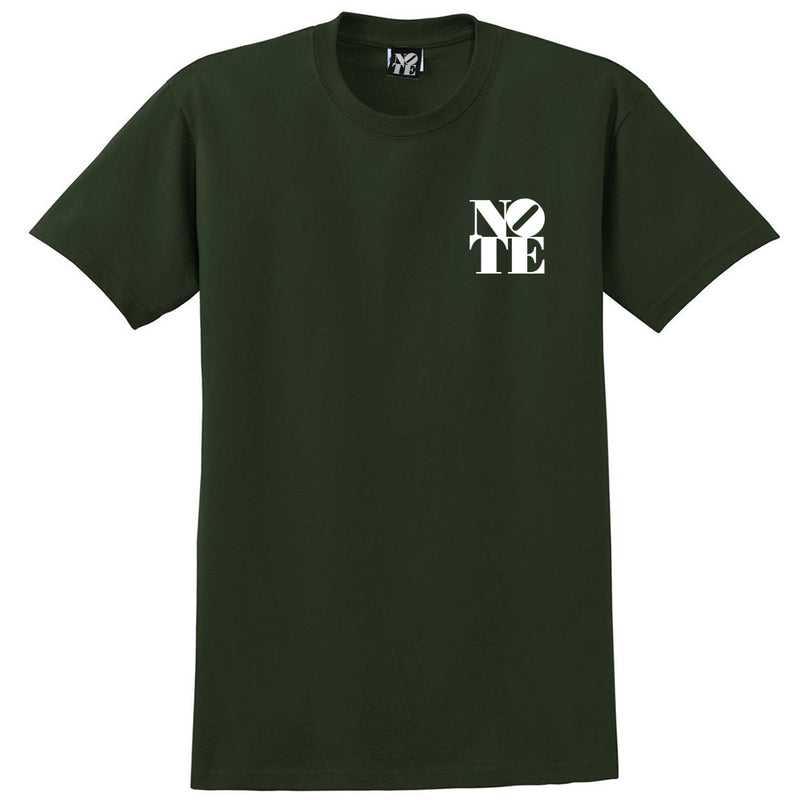 NOTE Bee Back forest green/white T shirt