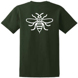 NOTE Bee Back forest green/white T shirt