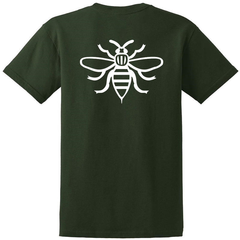 NOTE Bee Back forest green/white T shirt