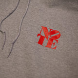 NOTE Bee Back sport grey/red hood