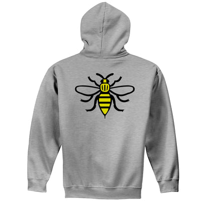 NOTE Bee Back melange grey/red hood