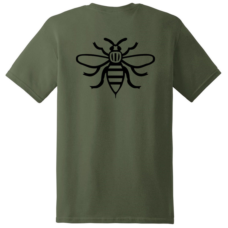 NOTE Bee Back T Shirt military green/black