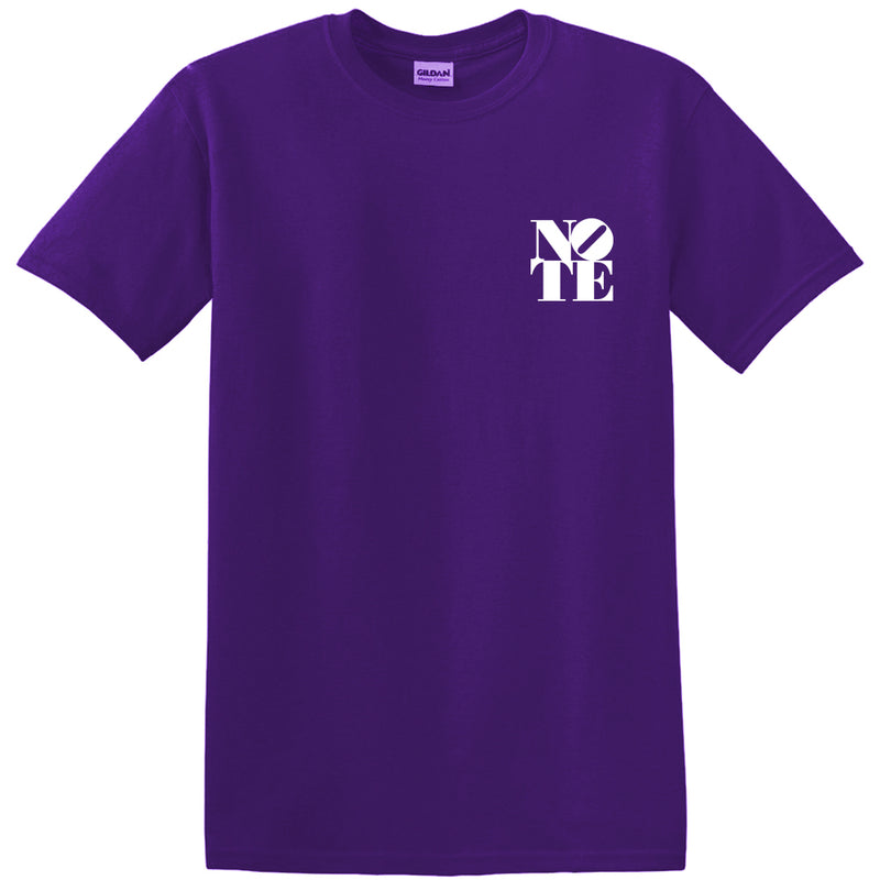 NOTE Bee Back purple/white T shirt
