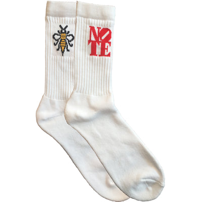 NOTE Bee Socks white