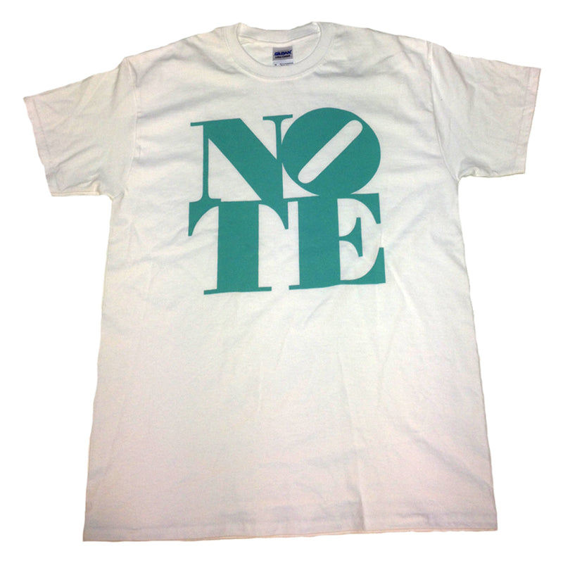 NOTE Big Logo white/tiffany T shirt