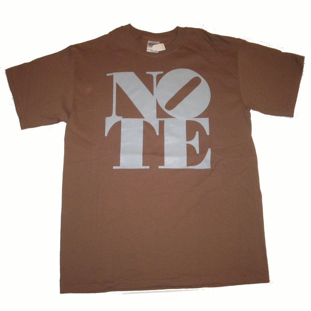 NOTE Big Logo chestnut/grey T shirt