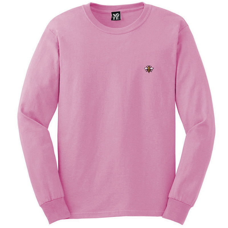 NOTE EMB light pink long sleeve T shirt