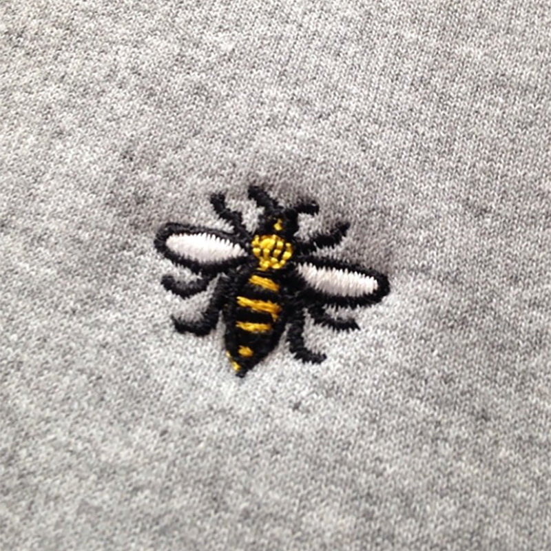 NOTE EMB sport grey crew