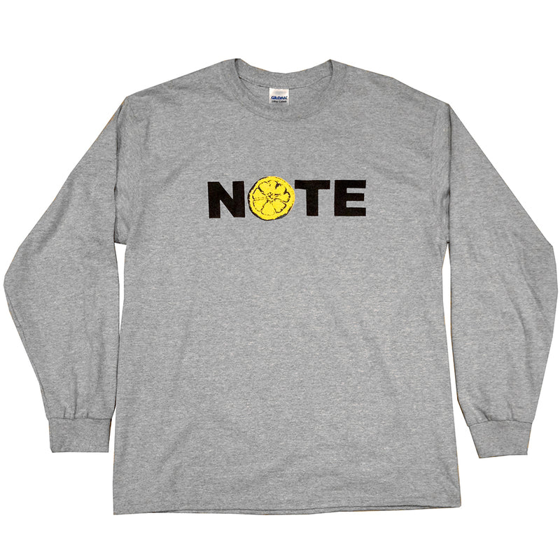 NOTE Lemon sport grey long sleeve T shirt
