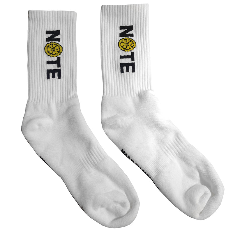NOTE Lemon white UK 6-11 socks
