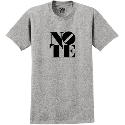 NOTE Logo T shirt athletic heather/black