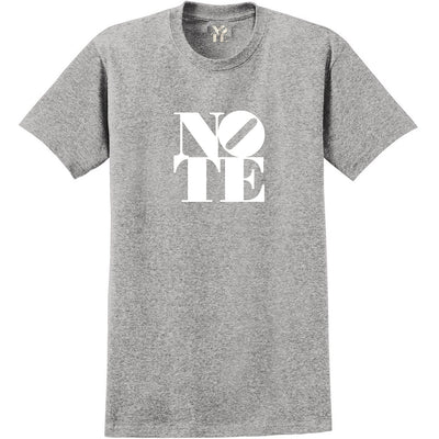 NOTE Logo T shirt athletic heather/white