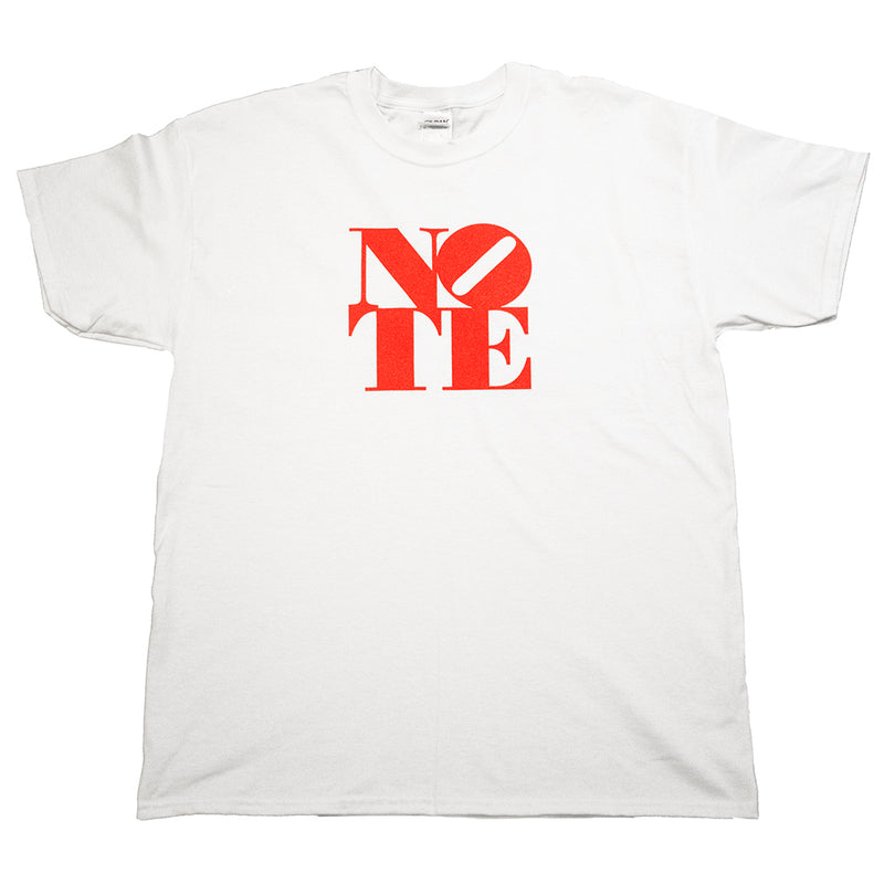 NOTE 7" white/red T shirt