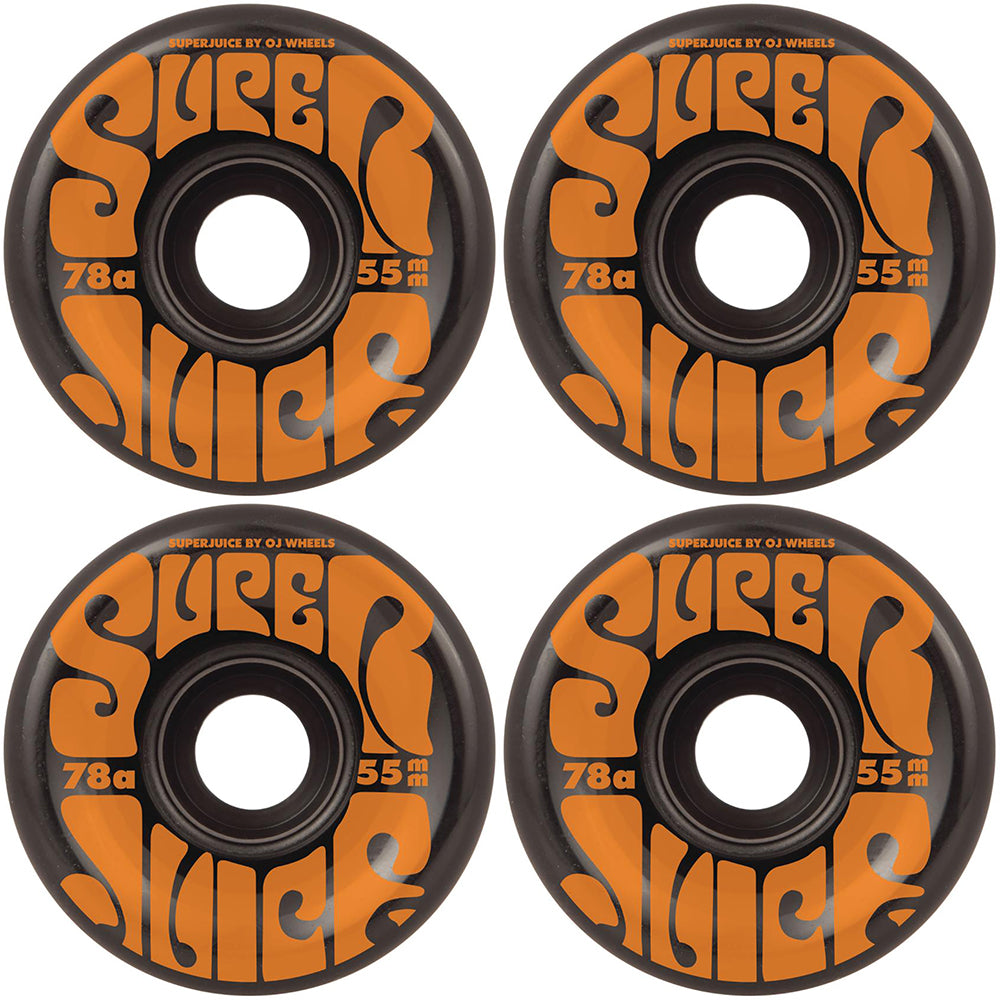 OJ Mini Super Juice 78A Black Skateboard Wheels 55mm