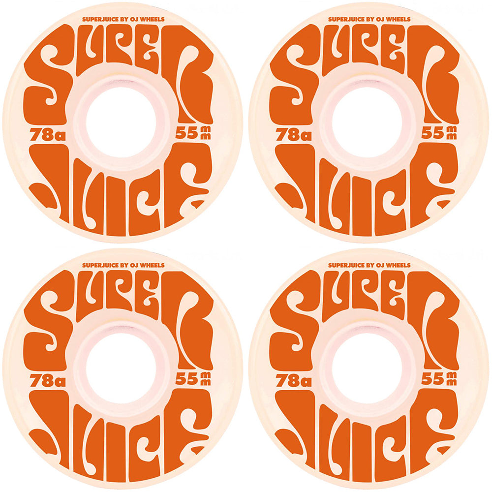 OJ Mini Super Juice 78A White Skateboard Wheels 55mm