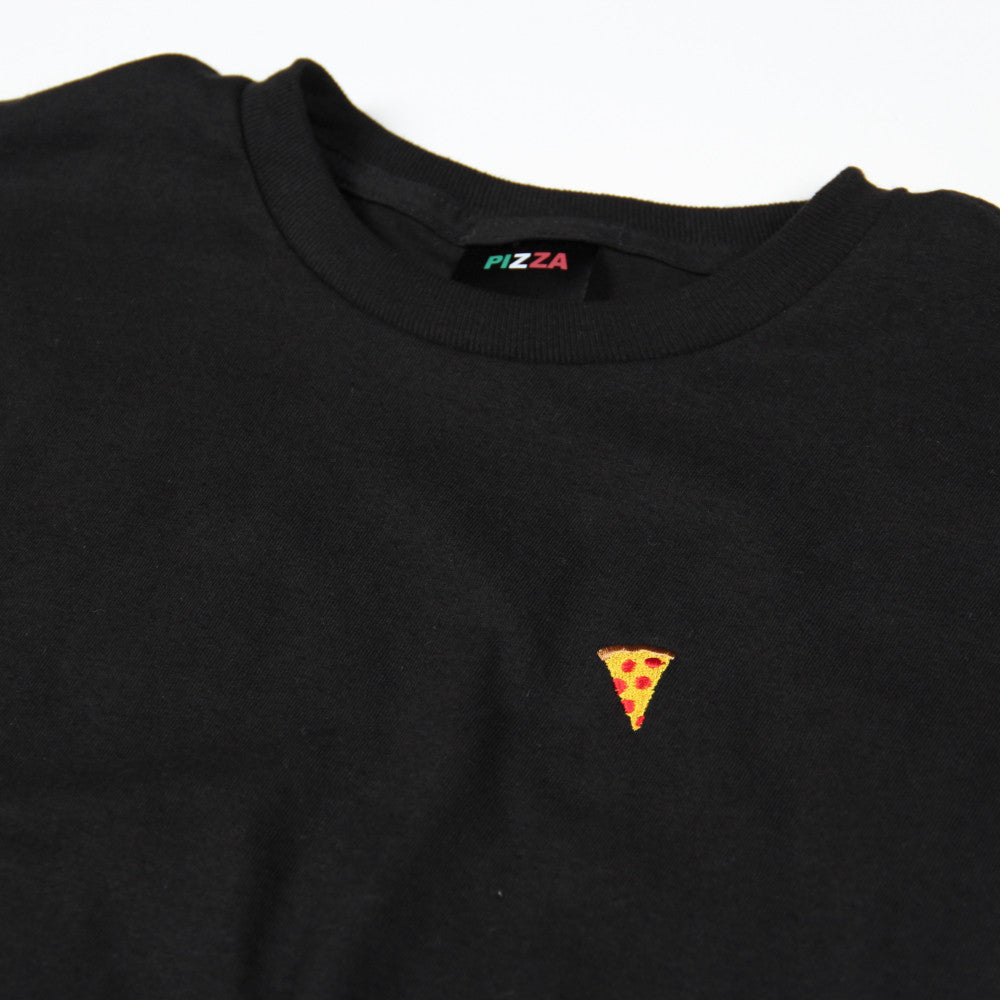 Pizza Emoji black T shirt