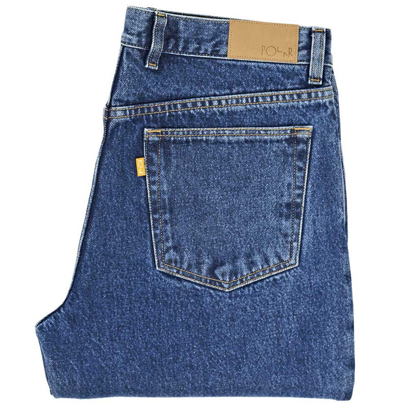Polar 90's dark blue jeans 30" Leg
