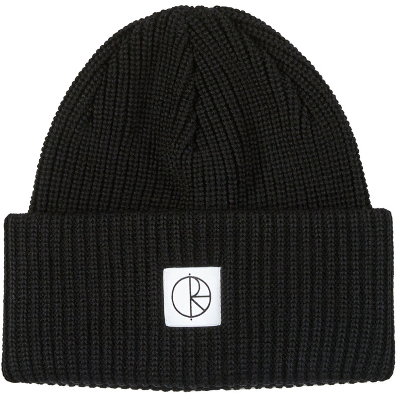Polar Double Fold Merino beanie black