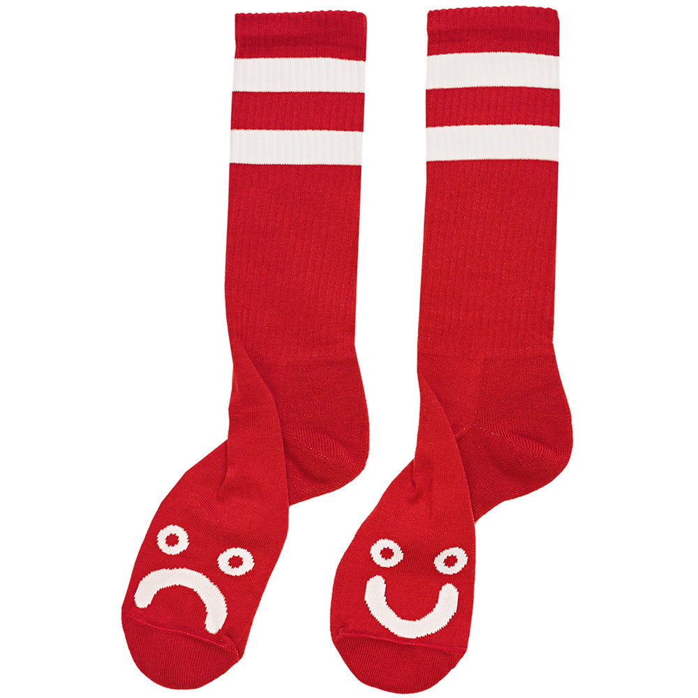 Polar Happy Sad socks red UK 6.5 - 8
