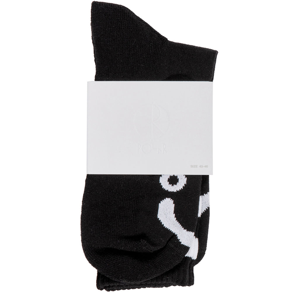 Polar Happy Sad socks black