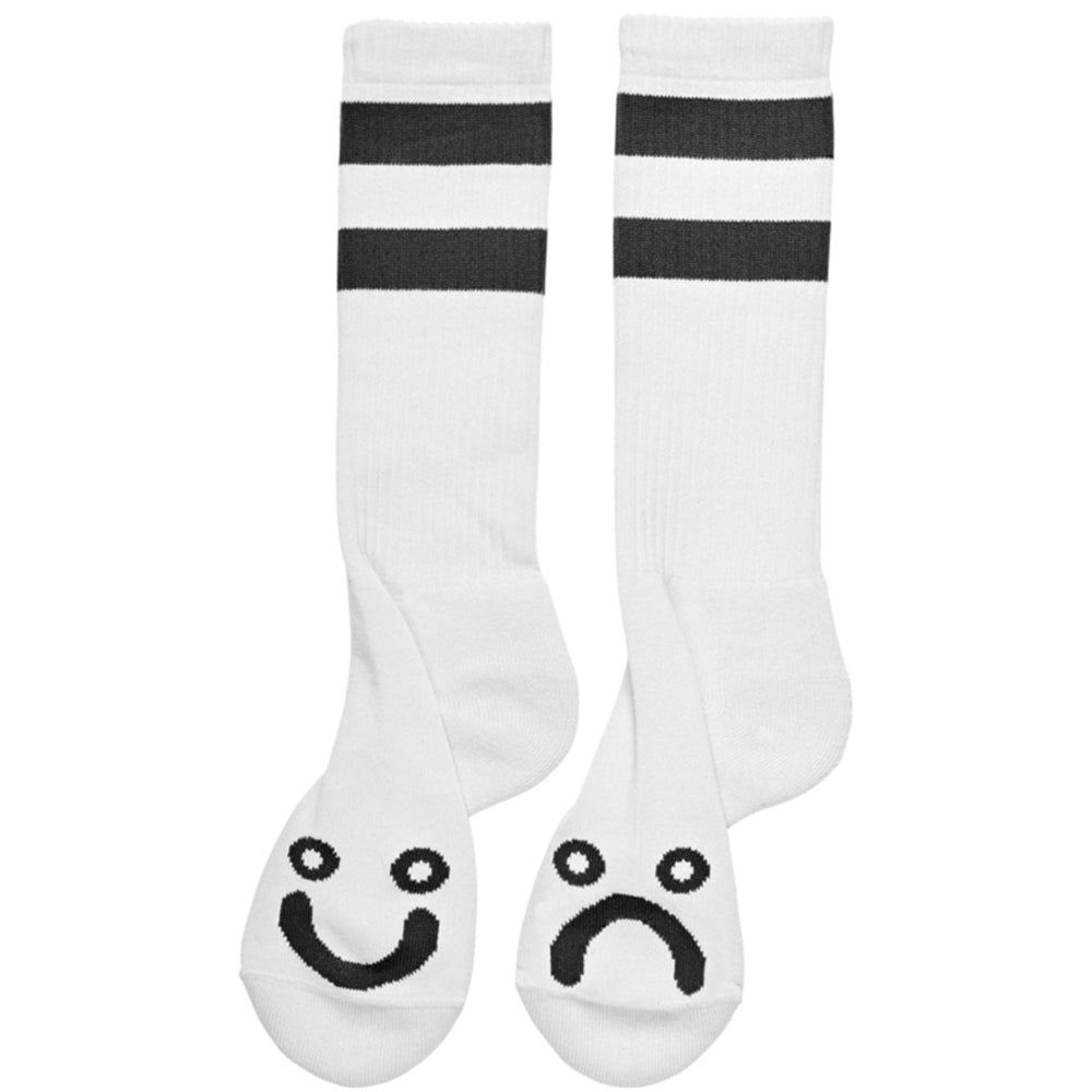 Polar Happy Sad Socks Long white