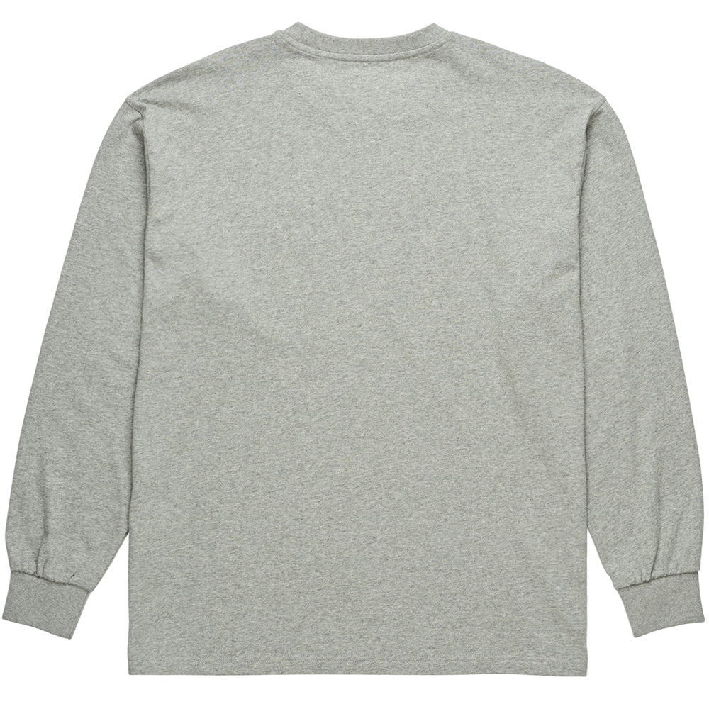 Polar Pocket long sleeve T shirt heather grey