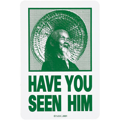 Powell Peralta Have You Seen Him Sticker green