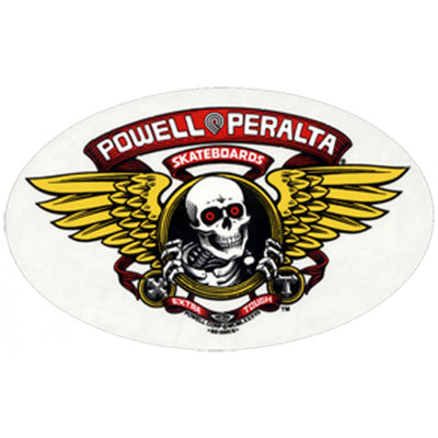 Powell Peralta Winged Ripper Oval Sticker red