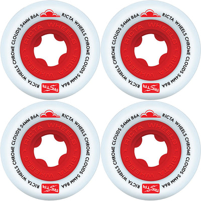 Ricta Chrome Clouds 86a red wheels 54mm