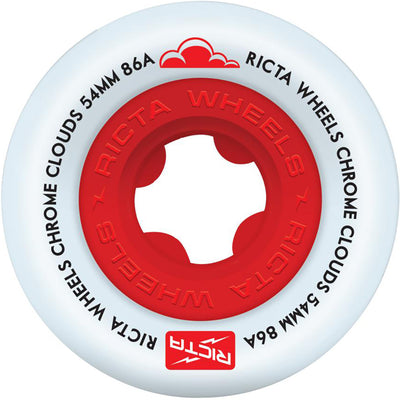 Ricta Chrome Clouds 86a red wheels 54mm