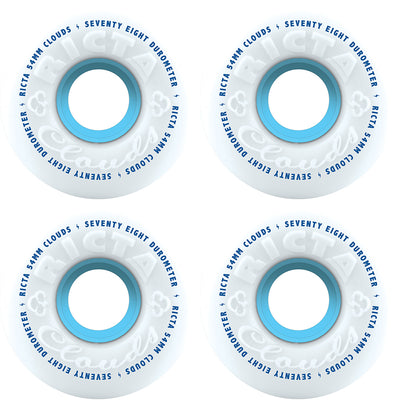 Ricta Clouds 78a white/blue wheels 54mm
