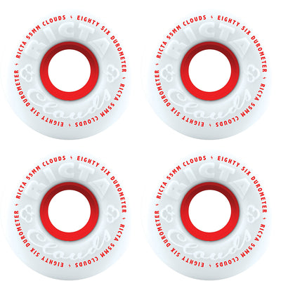 Ricta Clouds 86A white/red wheels 55mm