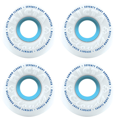 Ricta Clouds 78a white/blue wheels 56mm