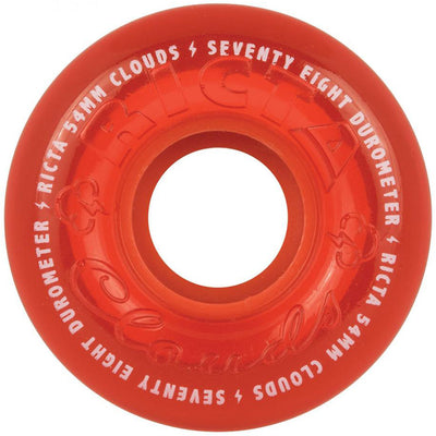 Ricta Crystal Clouds 54mm 78a red wheels