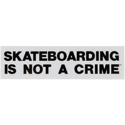 Skateboarding Is Not A Crime Sticker