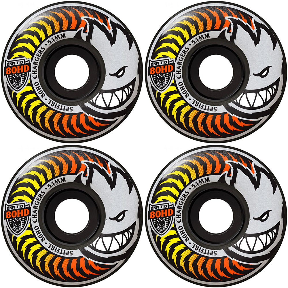 Spitfire Chargers Classic 80HD fade black Skateboard wheels 54mm