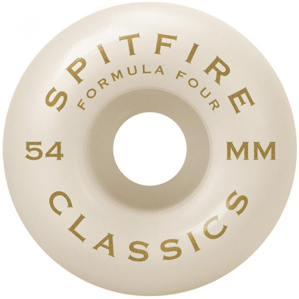 Spitfire Formula Four Classics Silver 99du Skateboard Wheels 54mm