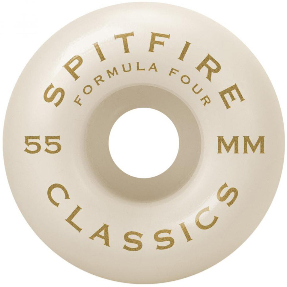 Spitfire Formula Four Classics 99du Yellow Skateboard Wheels 55mm
