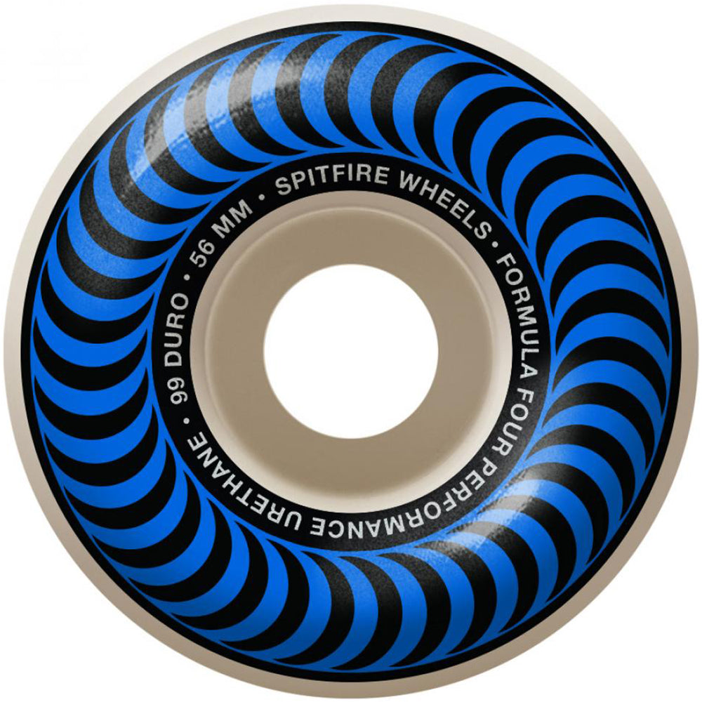 Spitfire Formula Four Classics 99du Blue Skateboard Wheels 56mm