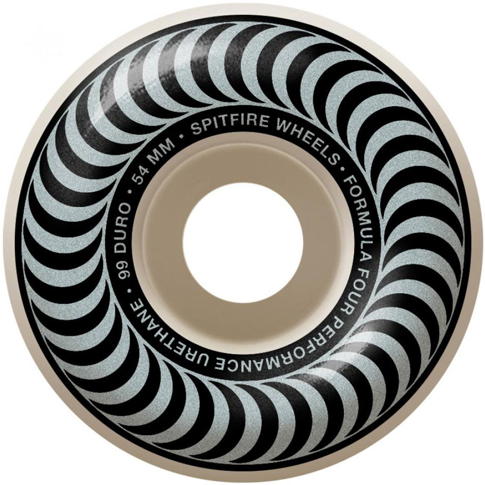 Spitfire Formula Four Classics Silver 99du Skateboard Wheels 54mm