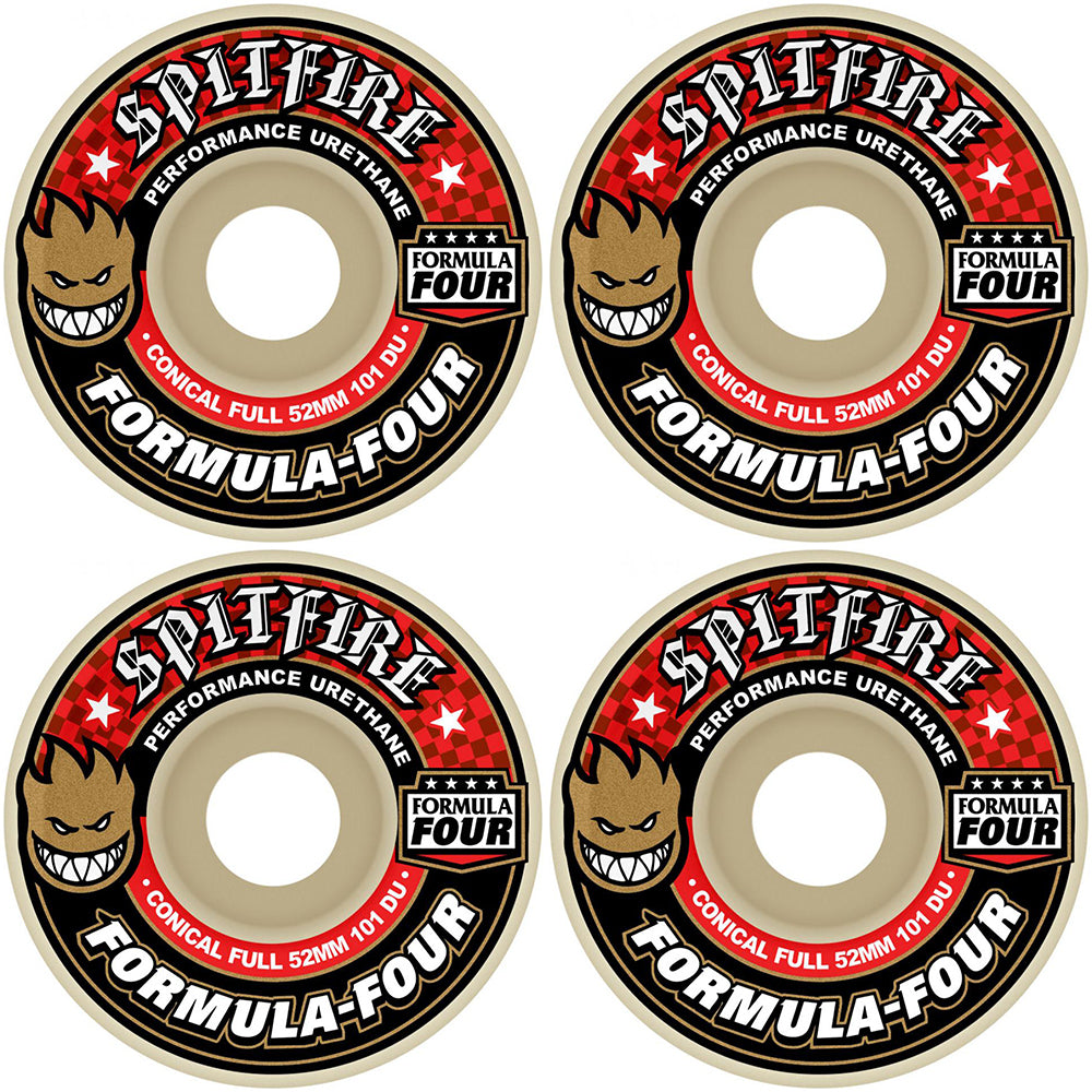 Spitfire Formula Four Conical Full 101du Wheels 54mm