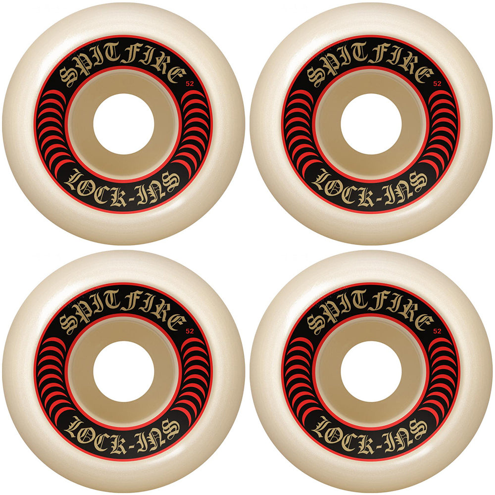 Spitfire Formula Four Lock Ins 101DU Wheels 52mm