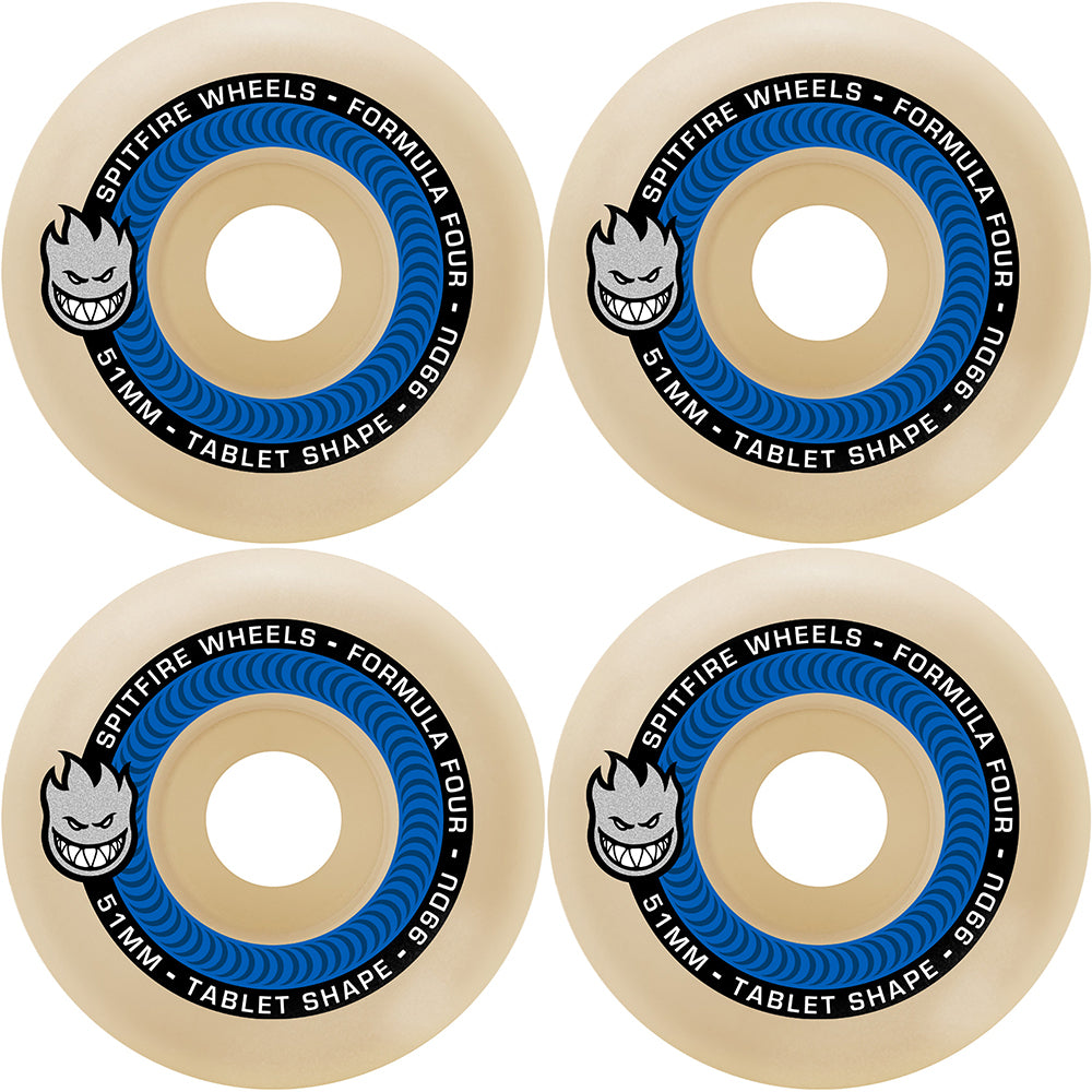 Spitfire Formula Four Tablet 99du Skateboard Wheels 54mm