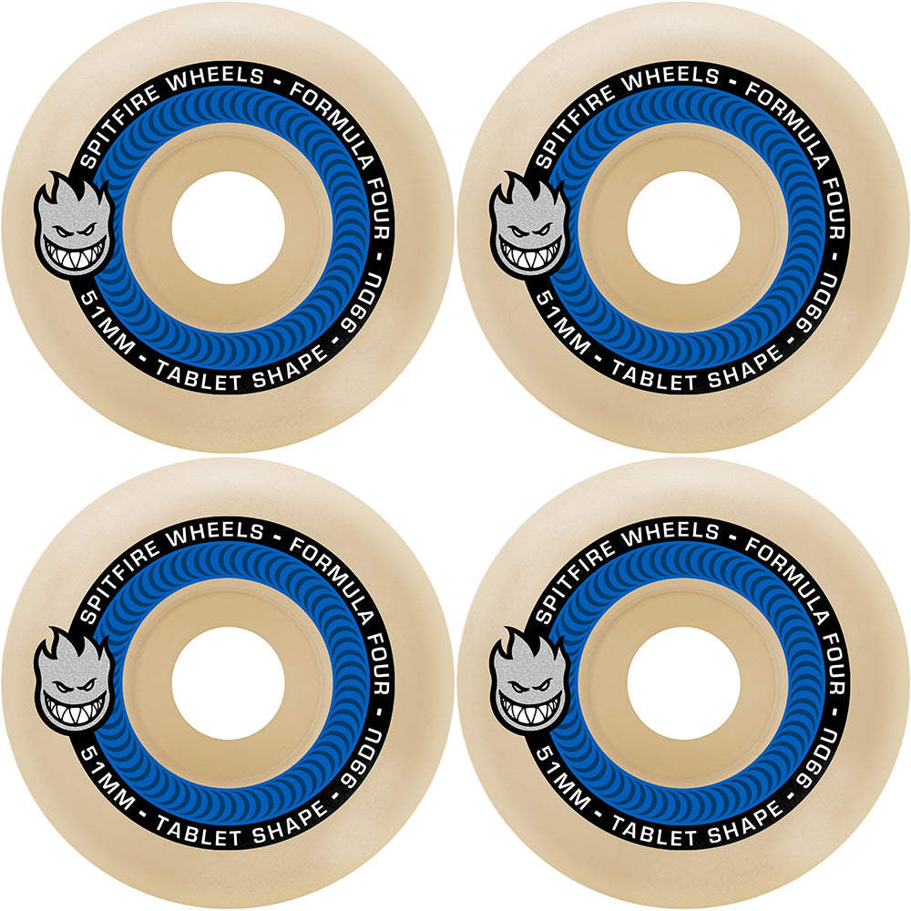 Spitfire Formula Four Tablet 99du wheels 53mm