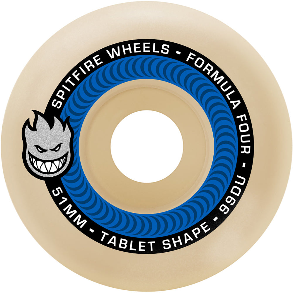 Spitfire Formula Four Tablet 99du wheels 52mm